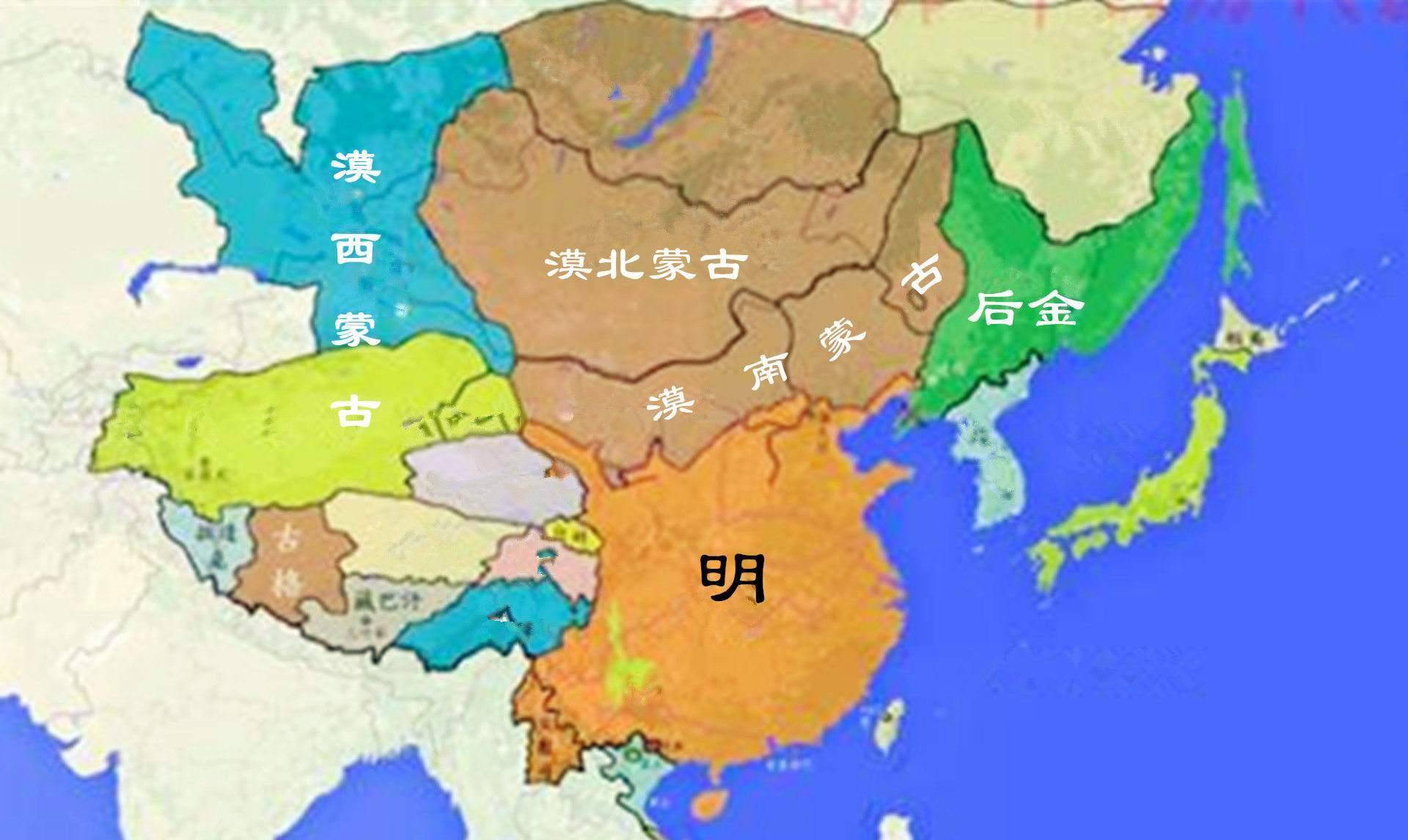 北元疆域变化图片