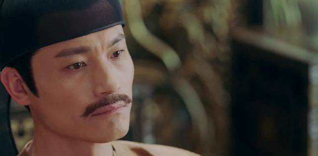 带着莫大的勇气擅闯议事厅,在父亲太宗(耿乐饰)"但说无妨"的鼓励之下