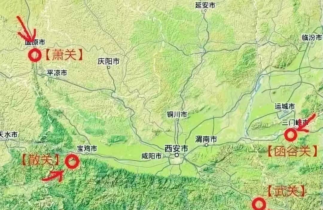 秦关地图图片