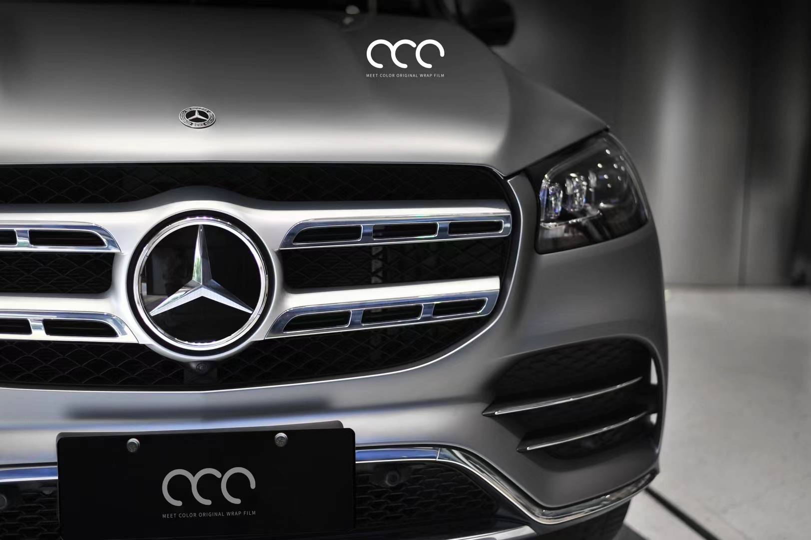 漫彩案例:奔驰gls450超亚金属青铜改色膜,精致又独特的灰色_搜狐汽车