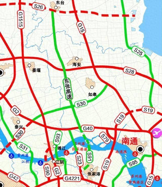 张承高速路线图图片