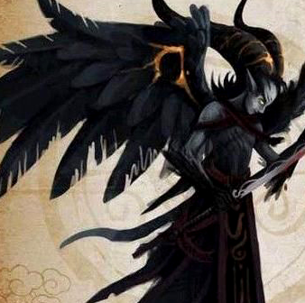 《山海经·大荒西经》云:"西海之渚中,有神,人面鸟身,珥两青蛇,践两