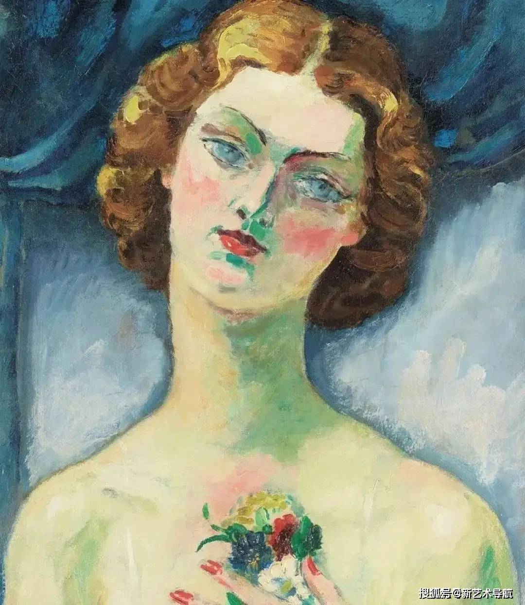 重彩美人 | 野兽派荷兰画家凯斯·凡·东根绘画作品_艺术_传奇色彩