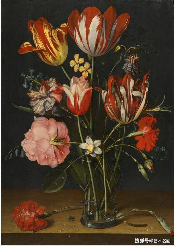休日限定 16世纪古典花卉静物︱荷兰静物画家Jacob van Hulsdonck画作品_ 絵画