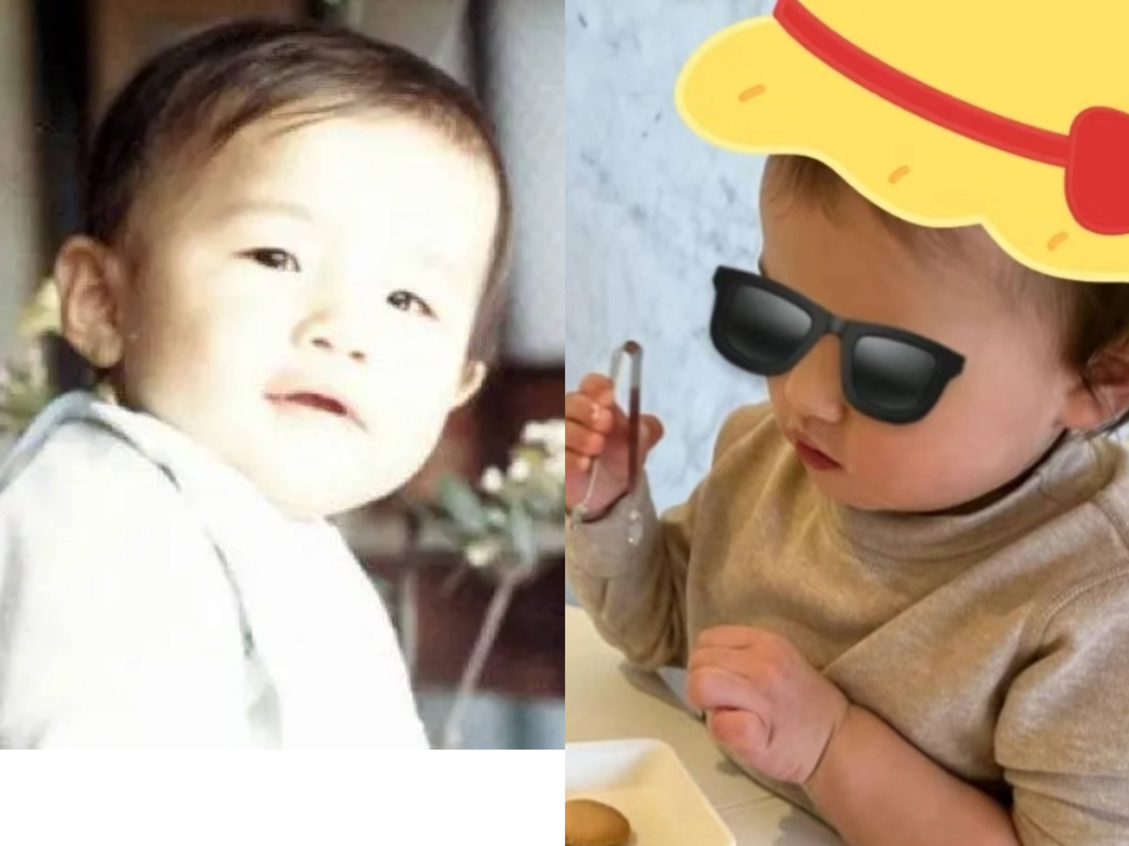 昆凌罕晒三胎正面照,2岁妹妹干家务好软萌,嘴唇微翘超像周杰伦