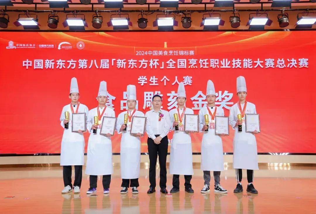第八届"新东方杯"全国烹饪职业技能大赛我校师生斩获多个奖项!