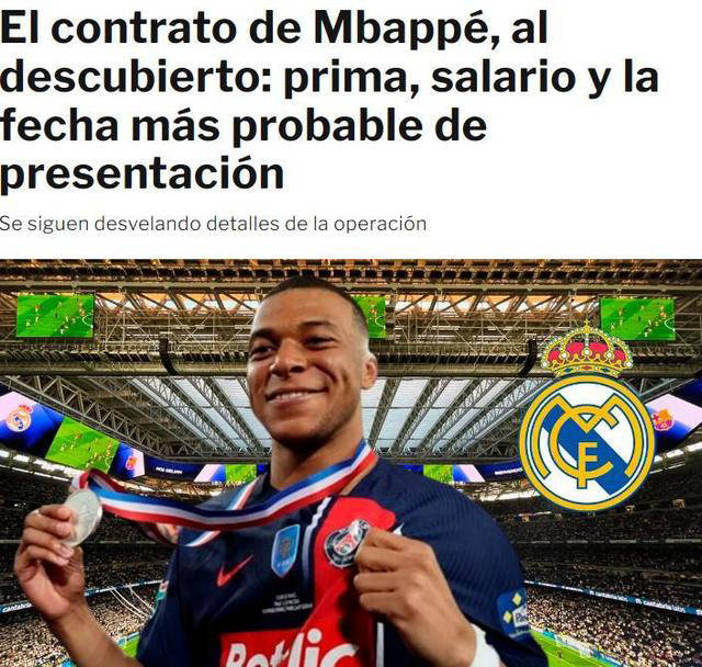 据多家西媒报道,姆巴佩在马德里购置了一处豪宅,总价达1800万欧元