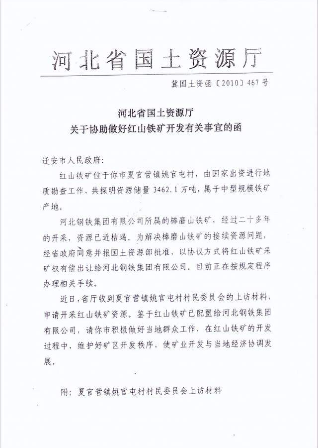 河北红山铁矿有限公司非法占地拒执法院裁定_迁安市_李建敏_姚官