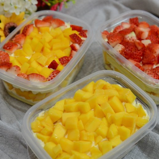 水果盒子蛋糕,香甜美味,挑食的孩子最爱吃,做法超简单!