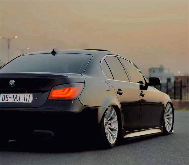 黑色风格宝马f18改装airbft气动避震案例