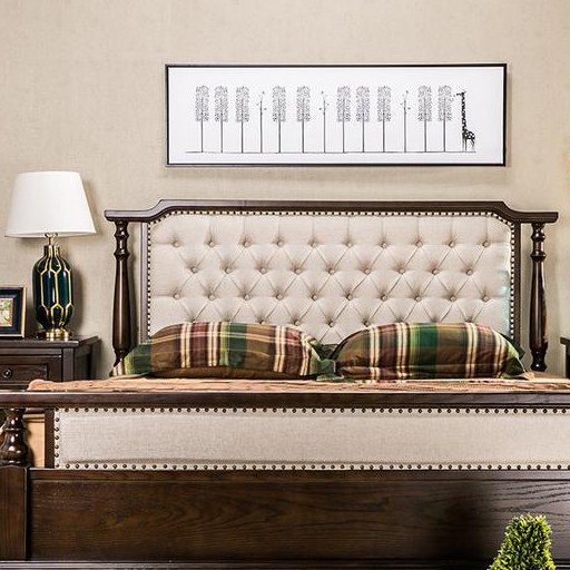 温馨的美式卧室,感受沉稳的魅力!