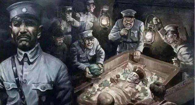 乾隆皇帝裕陵中陪葬的九龙宝剑被孙殿英盗墓挖出后似乎遭到了诅咒