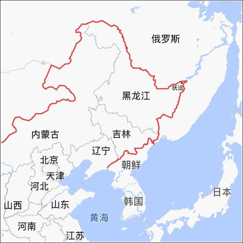 中国地图边境图片