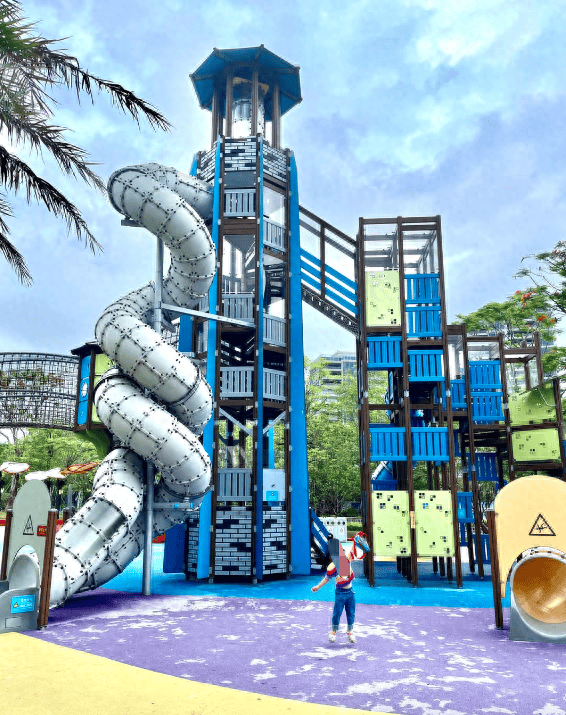 在深圳!这个免费的海滨公园也太大了吧!太适合溜娃了!