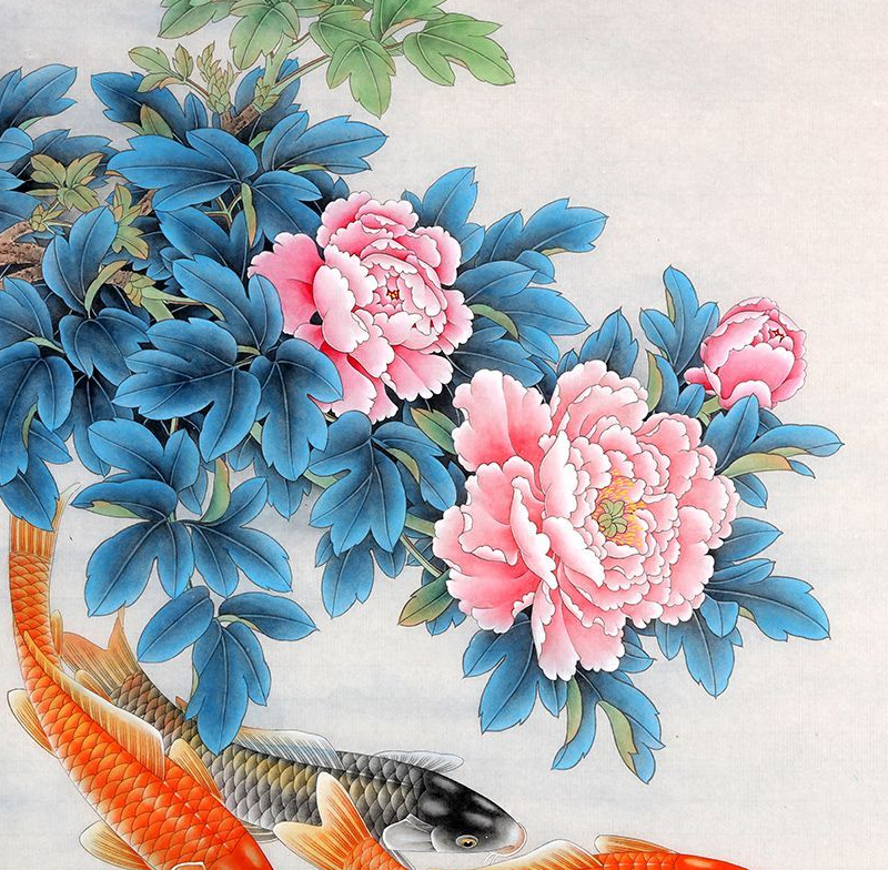 餐厅里适合挂什么字画,用鸟语花香点缀生活