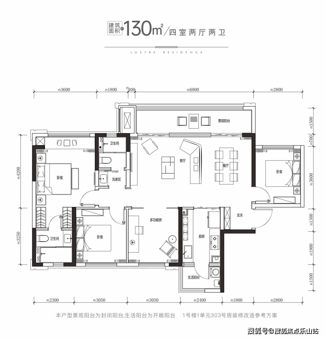 东境风华/悦享幸福生活-改善楼盘面积段 -首钢东境风华 户型图分析