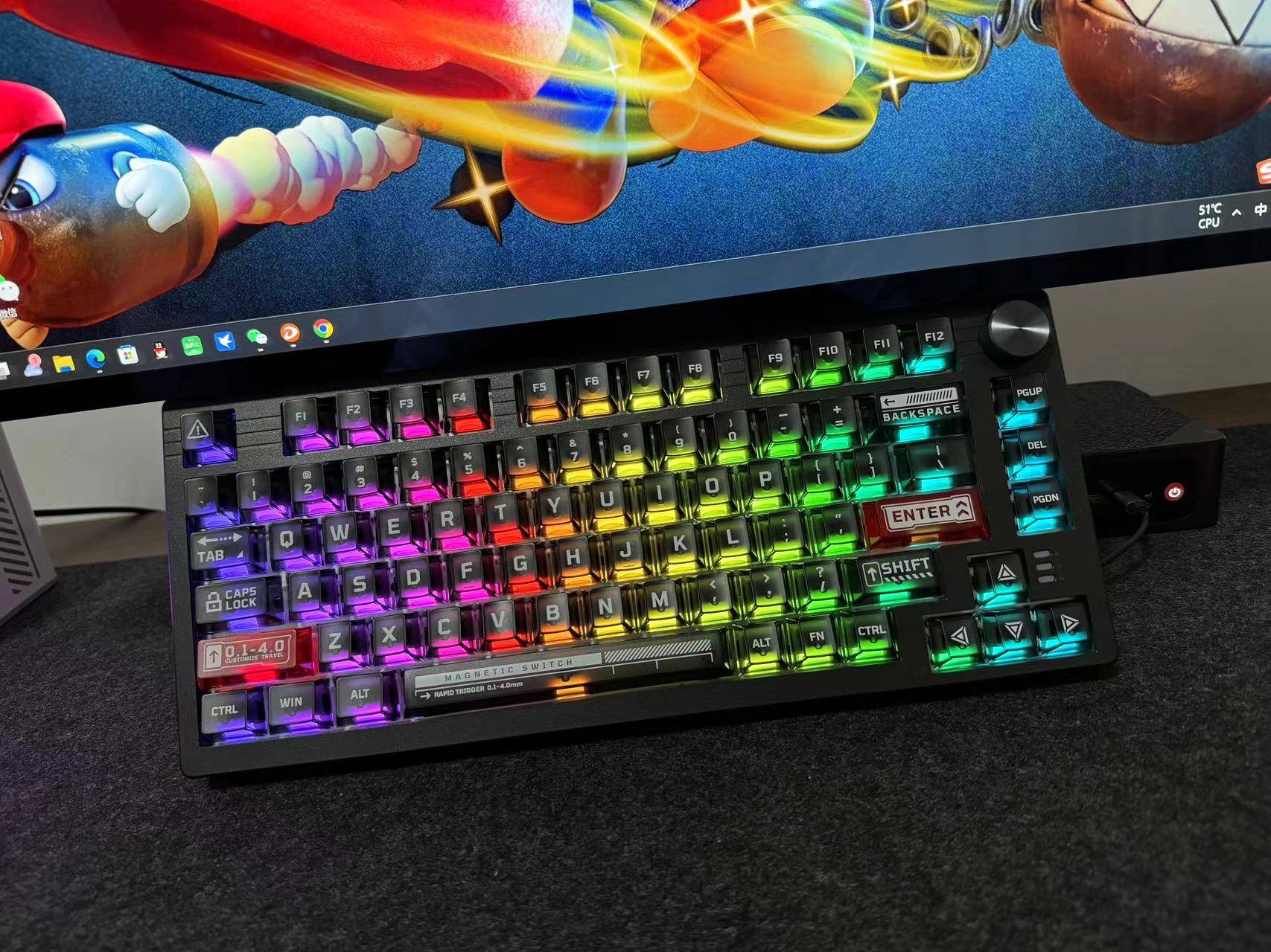 达尔优EK75RT磁轴机械键盘，颜值与功能完美融合，是你下一个桌搭利器！ 