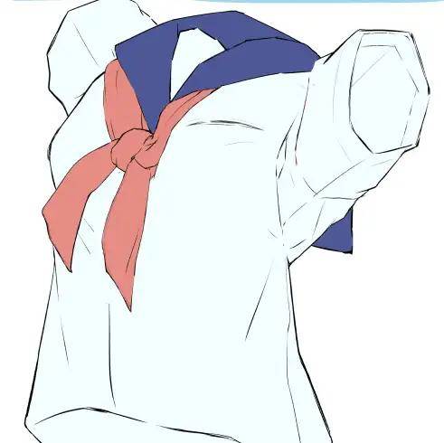 动漫女生校服怎么画?教你水手服校服的画法教程!
