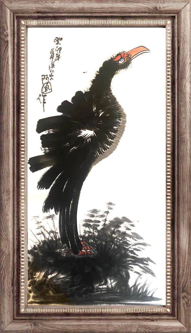 磅礴气势君子风——朱祖国笔下的神鹰图_作品_国画