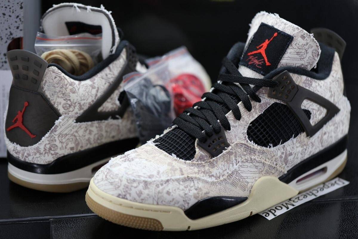steve wiebe x air jordan 4 "tattoo" pe 推出白色款