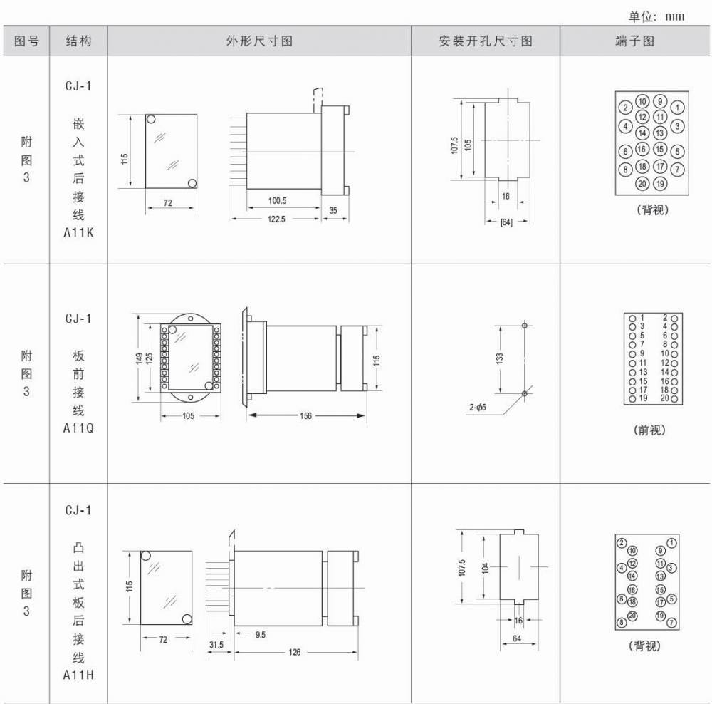 24v继电器底座详解图片