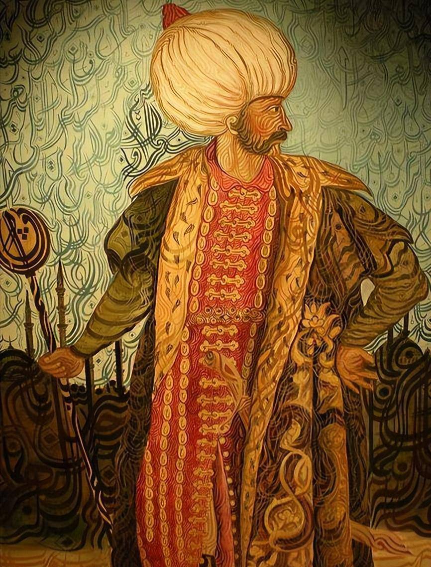 苏莱曼大帝画像关于苏莱曼之死,至今仍众说纷纭,有人说是死于中风;有