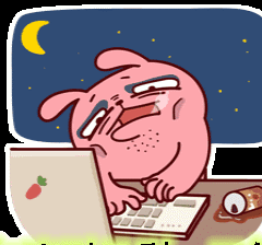 加班——搞笑文字动图表情包