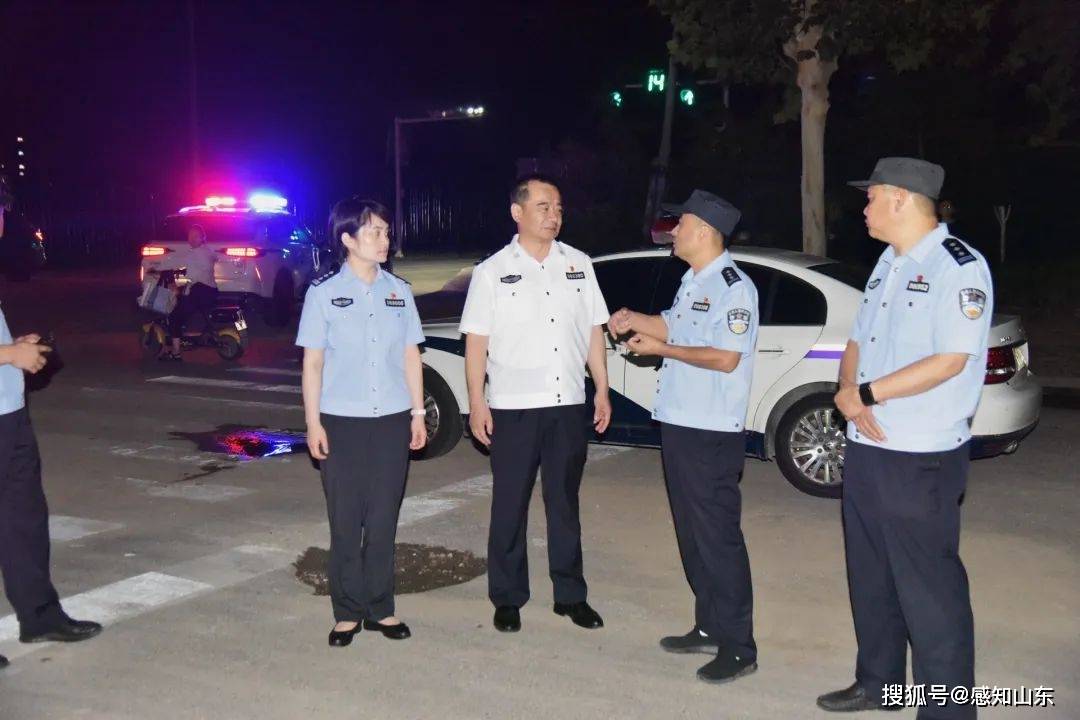 聊城东阿县公安局开展夏夜治安巡查宣防第一次集中统一行动