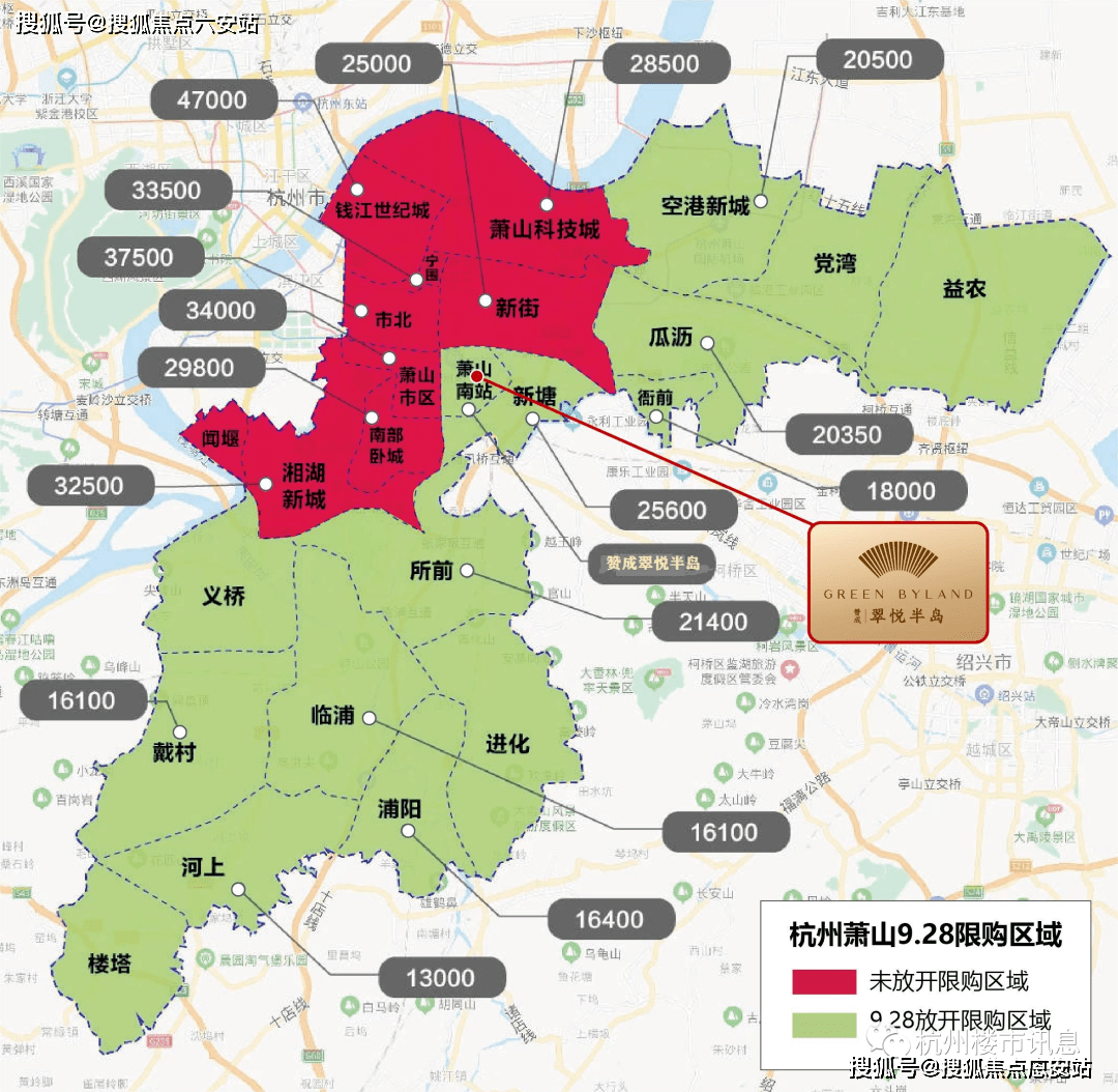 杭州房产板块划分图片