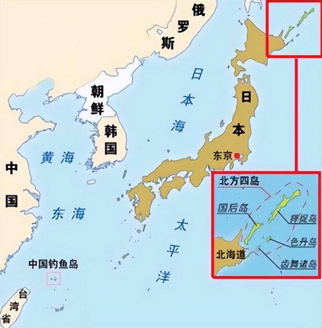 日本地图四个岛简笔画图片