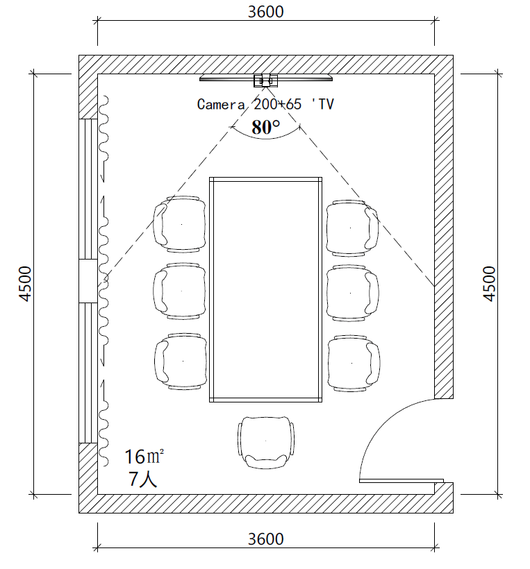 小型洽谈室平面图图片