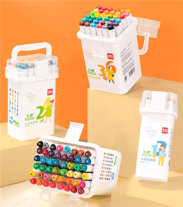 12支仅6元:得力食品级双头马克笔/水彩笔官方补贴购(日常14元)