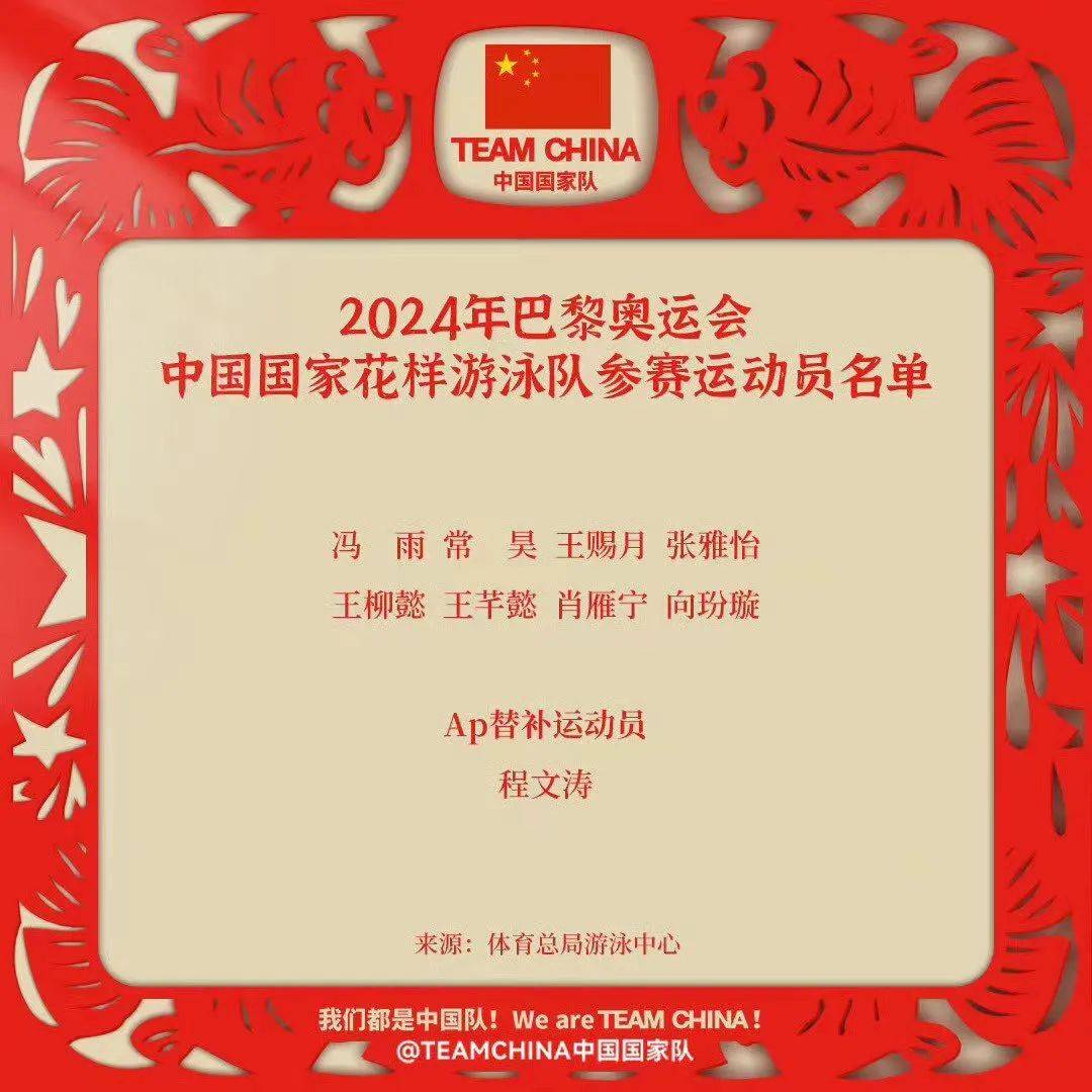 2024年巴黎奥运会中国参赛项目名单公布_女子_男子_竞走