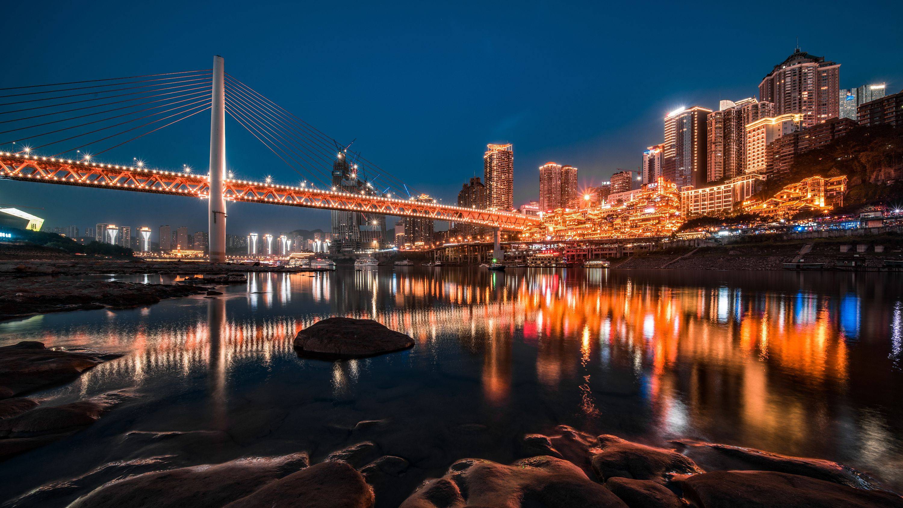 重庆市夜景图片真实图片