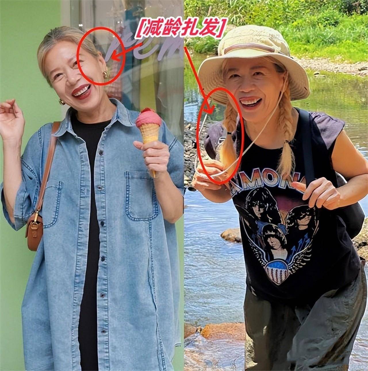 为什么说60岁女人扎头发比剪短发更减龄?看这3组对比图就懂