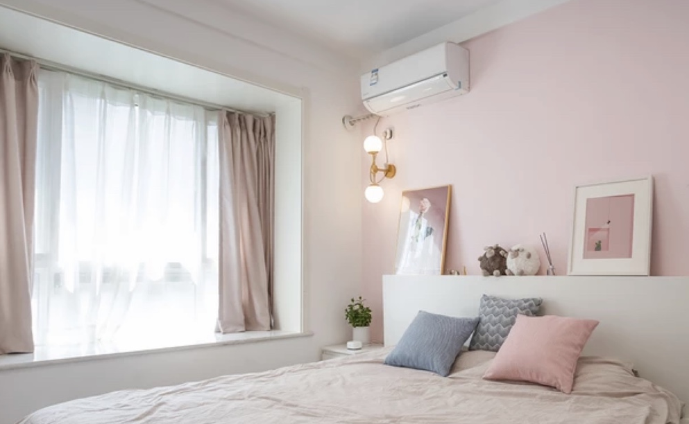 10万搞定82平北欧两室,卧室少女心爆棚,闺蜜说来了不想走