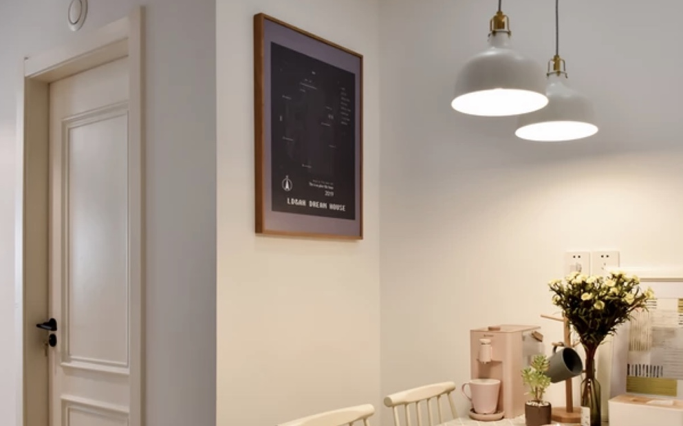 10万搞定82平北欧两室,卧室少女心爆棚,闺蜜说来了不想走