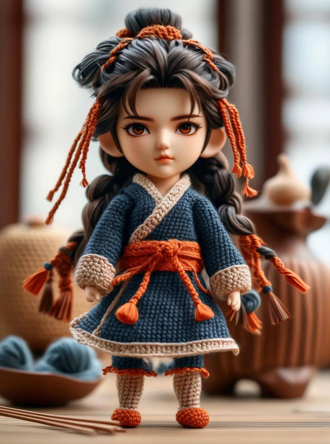 真人照片定制钩织娃娃