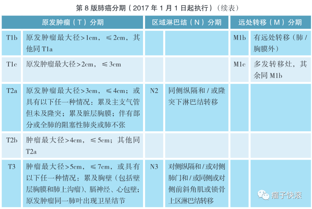 肺癌tnm分期第9版图解图片