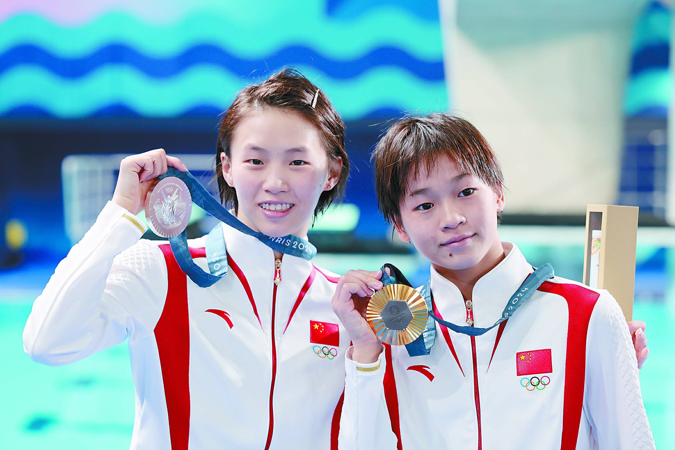 中国跳水"双子星"包揽金银牌_全红婵_巴黎奥运会_女子