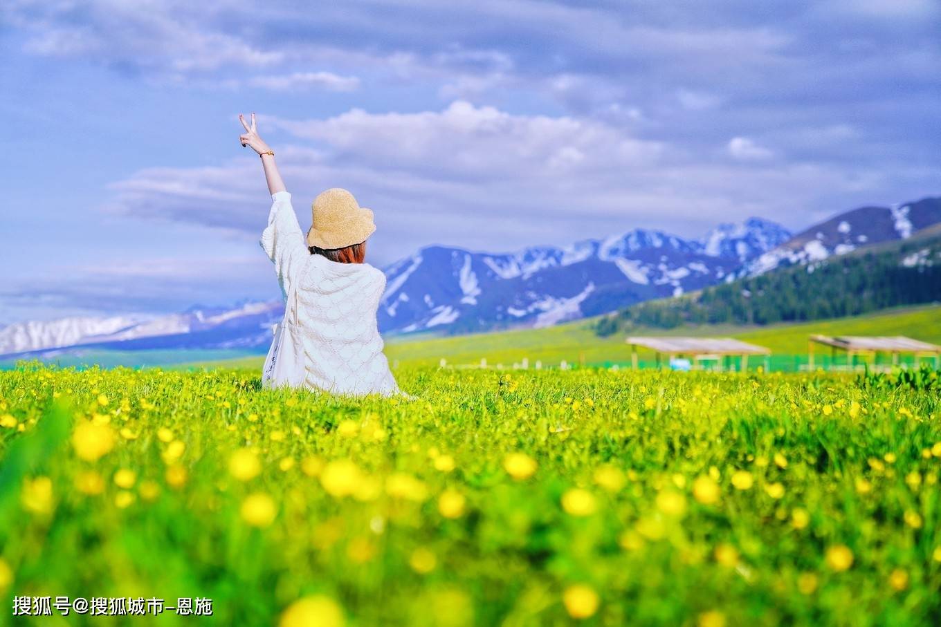 草原美景人物图片图片