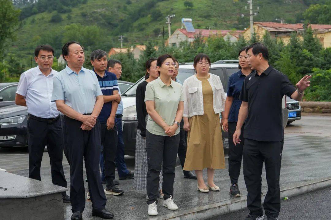 8月7日,和顺县县委副书记,政府县长李雪深入松烟镇就千万工程精品