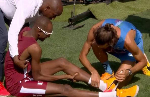 三年前的东京奥运会上,坦贝里与巴尔希姆并列获得男子跳高金牌,共享了