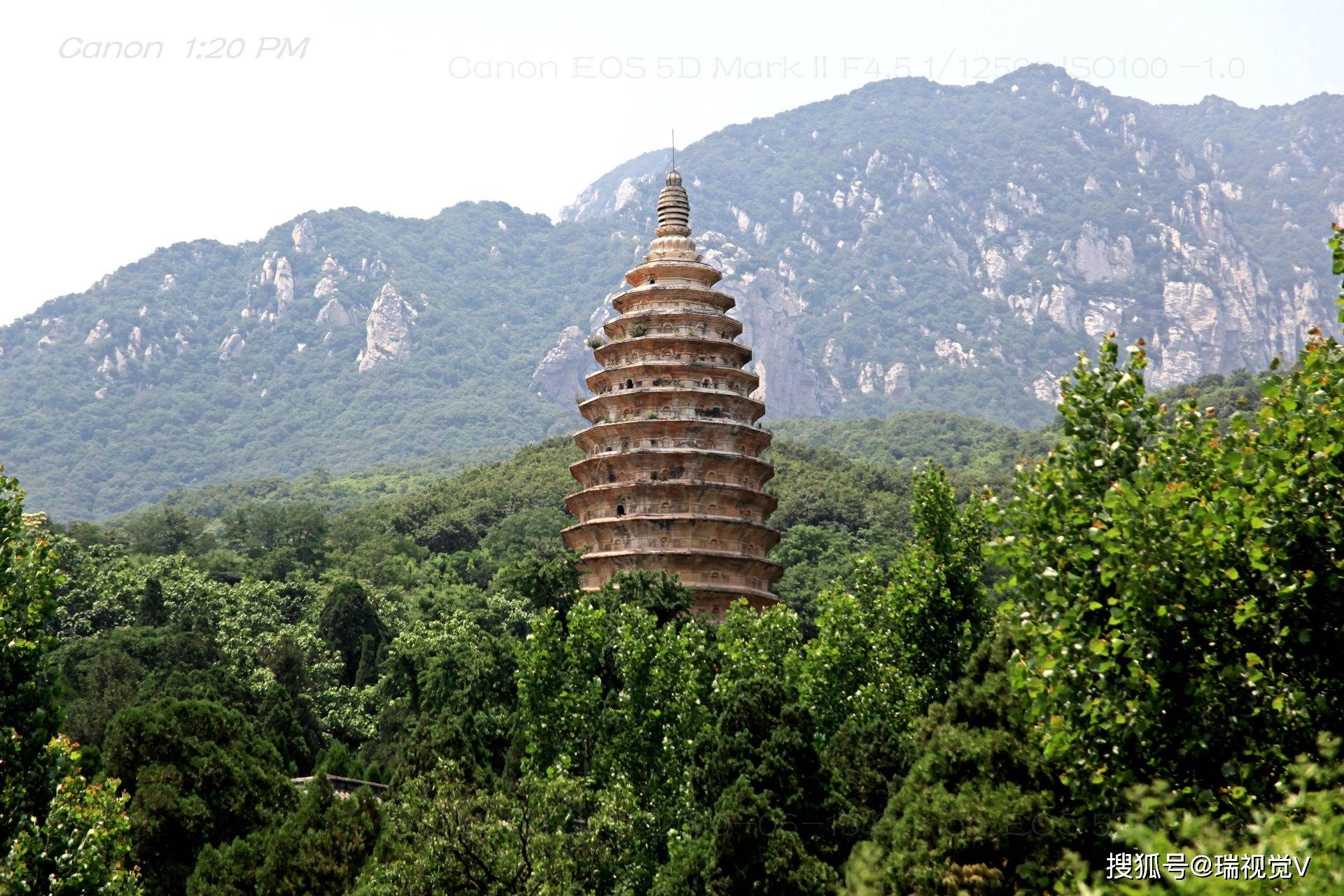 中国现存最早的砖塔:登封嵩岳寺塔丨河南郑州_中原_古代_嵩山