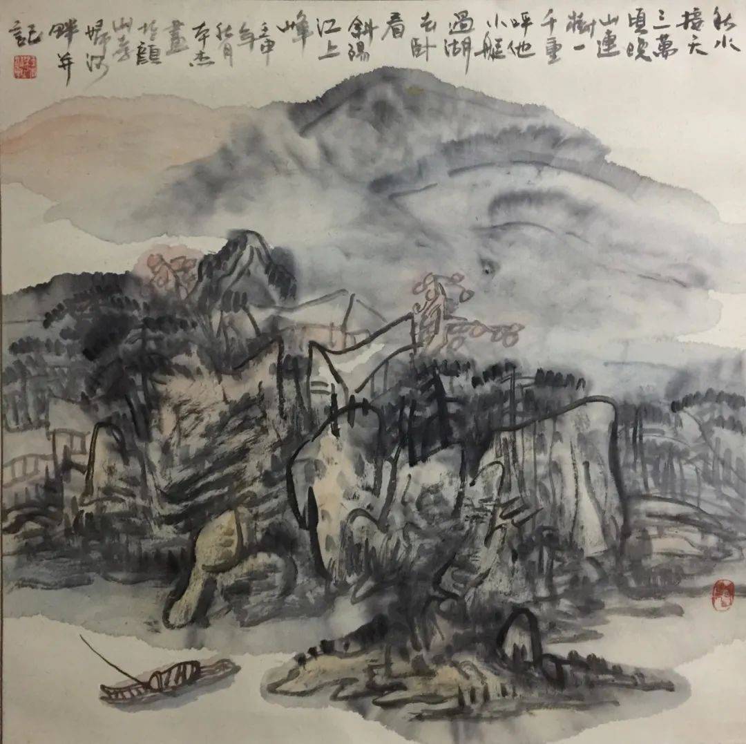 王本杰的山水画作品,以其独特的艺术风格赢得了广泛关注.