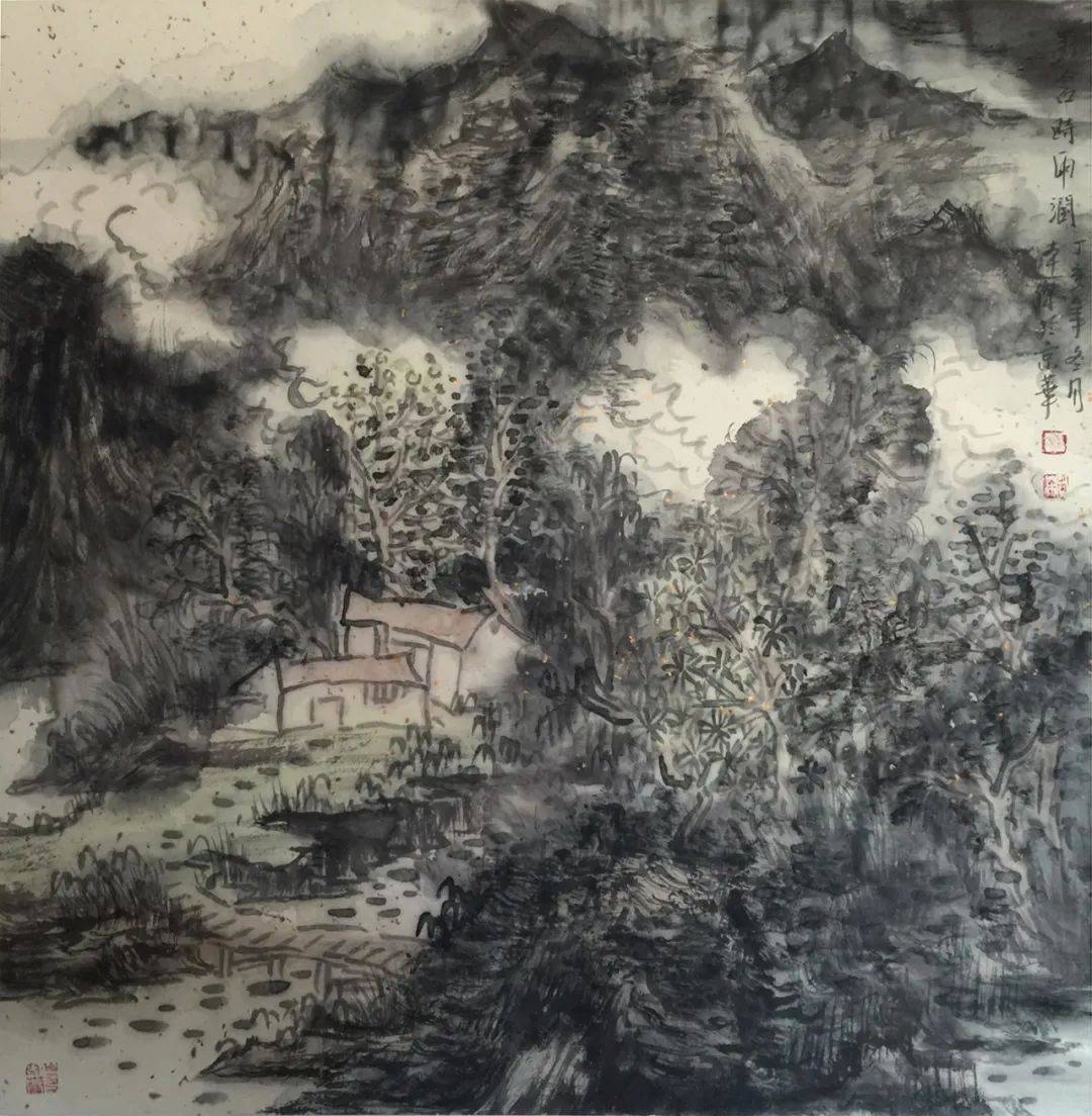 王本杰的山水画作品,以其独特的艺术风格赢得了广泛关注.