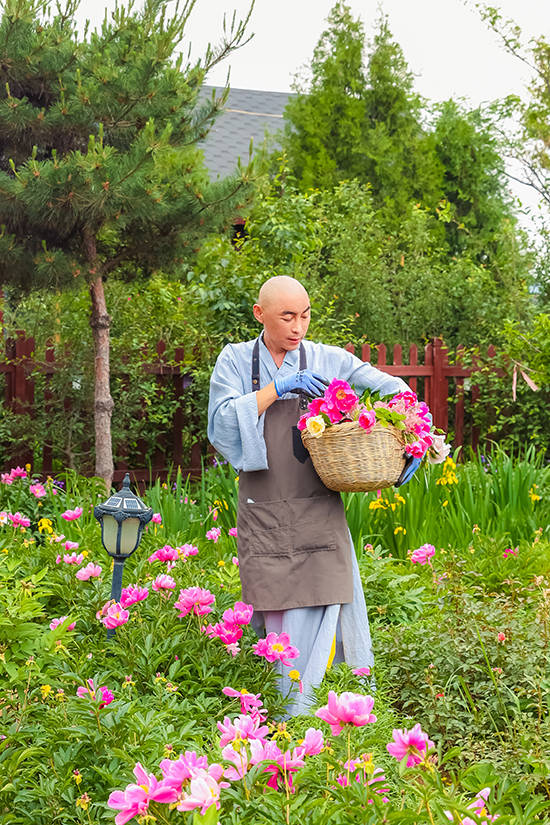 佛前供花第一僧释宗恩法师