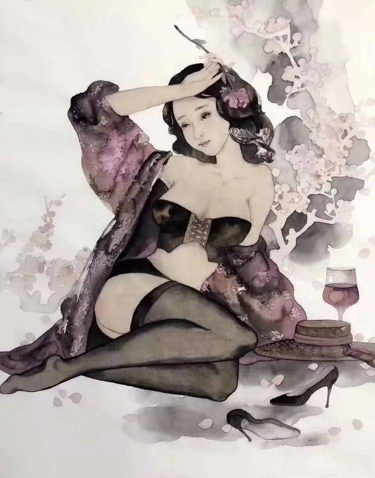 水墨画家金格格_人物_作品_艺术