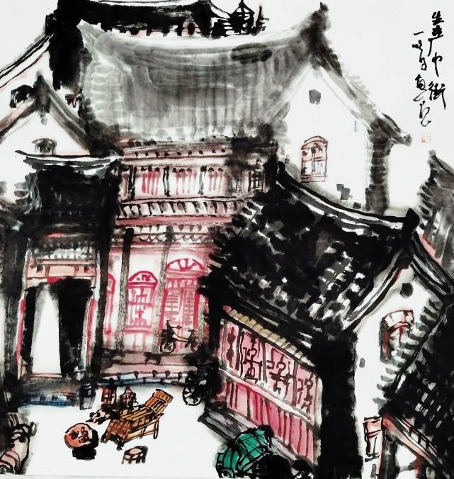 【艺术中国】著名城市山水画家王一鸣先生作品品鉴_the_wang_yiming