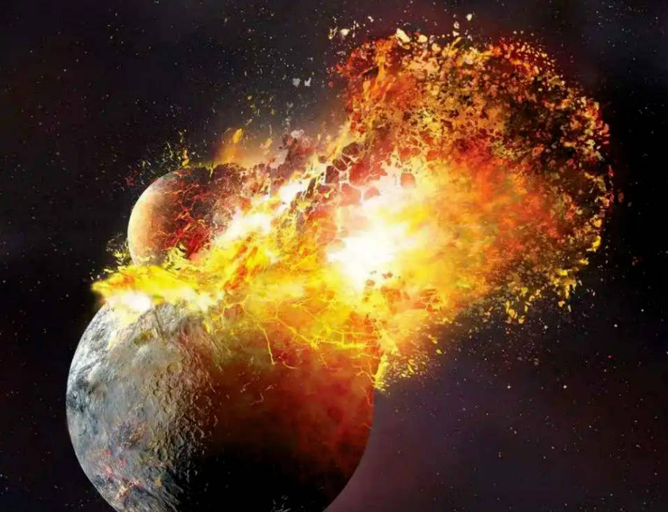 也就是45亿年前左右,一个名为"忒伊亚"的流浪行星,不知道是从哪里来的
